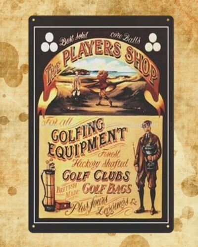 Golf Equipment Shop - นักกอล์ฟซื้ออุปกรณ์กอล์ฟ ป้ายโลหะ ป้ายแผ่นโลหะ