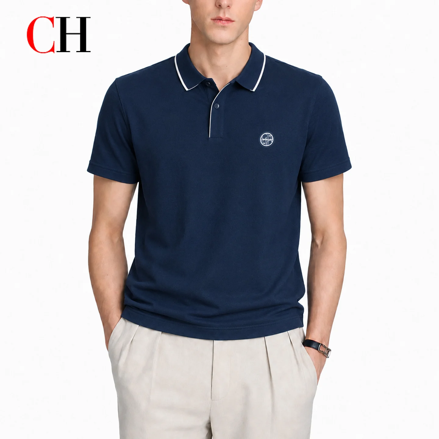 เสื้อโปโลชาย CH Men แขนสั้น คอ - Golf Equipment Logo บทวิจารณ์และราคา